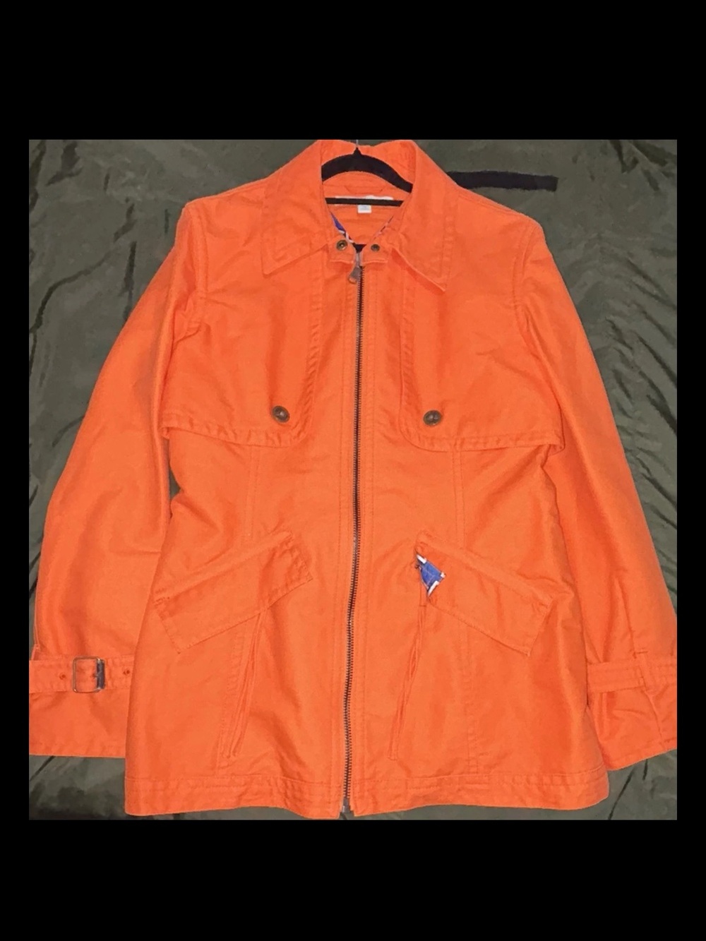 Tommy Hilfiger Orange Polyester Jacket Coat Size 14